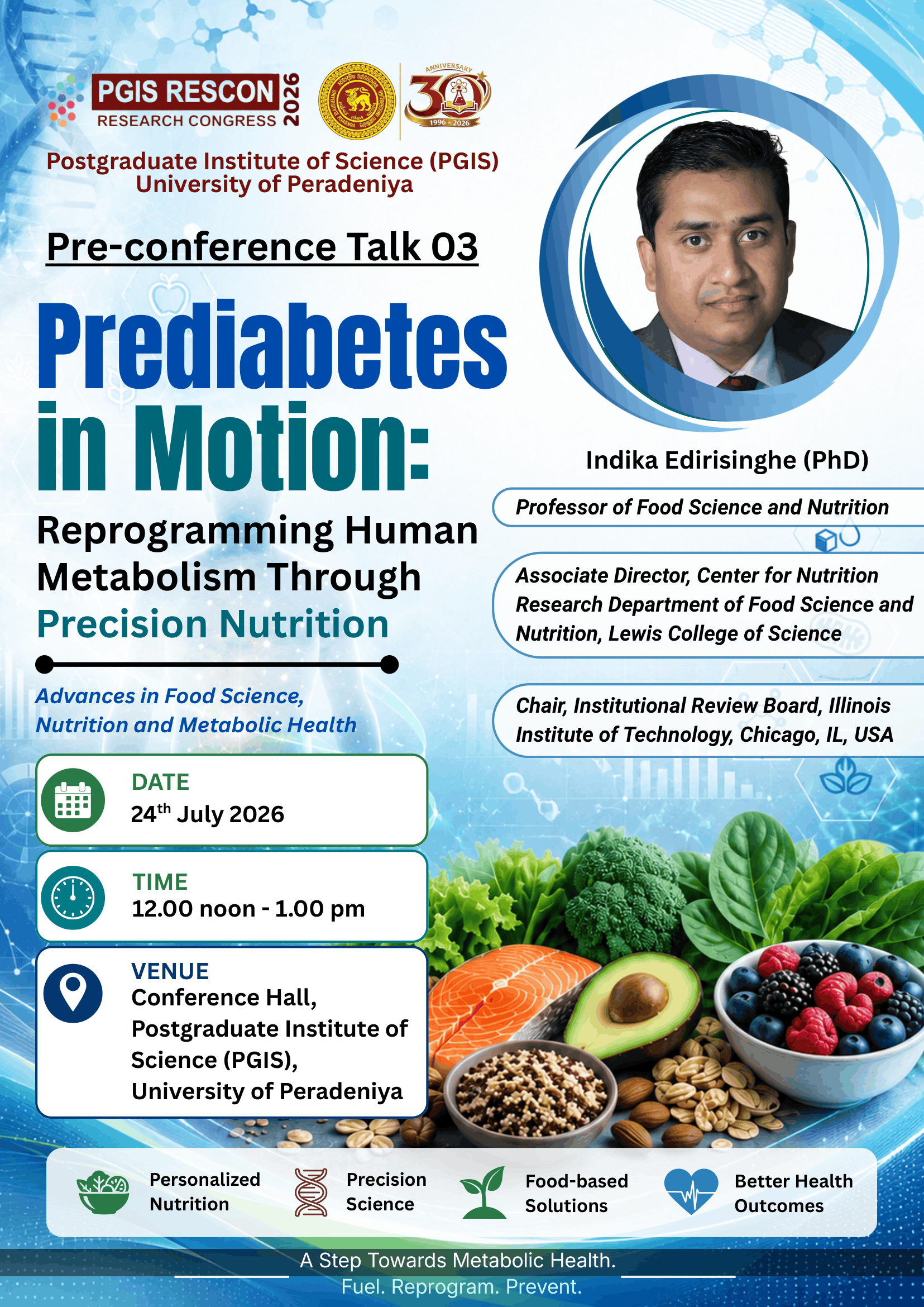RESCON26 Pre-Conference Talk 03 Flyer — Prediabetes in Motion